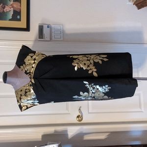 Black and gold, Tibi holiday dress, size 10